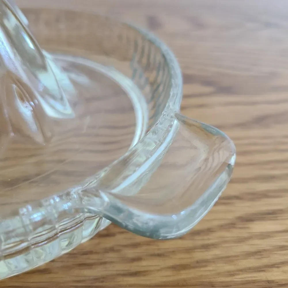 Vintage Federal Clear Depression Glass Orange Lemon Citrus Juicer Reamer Ribbed